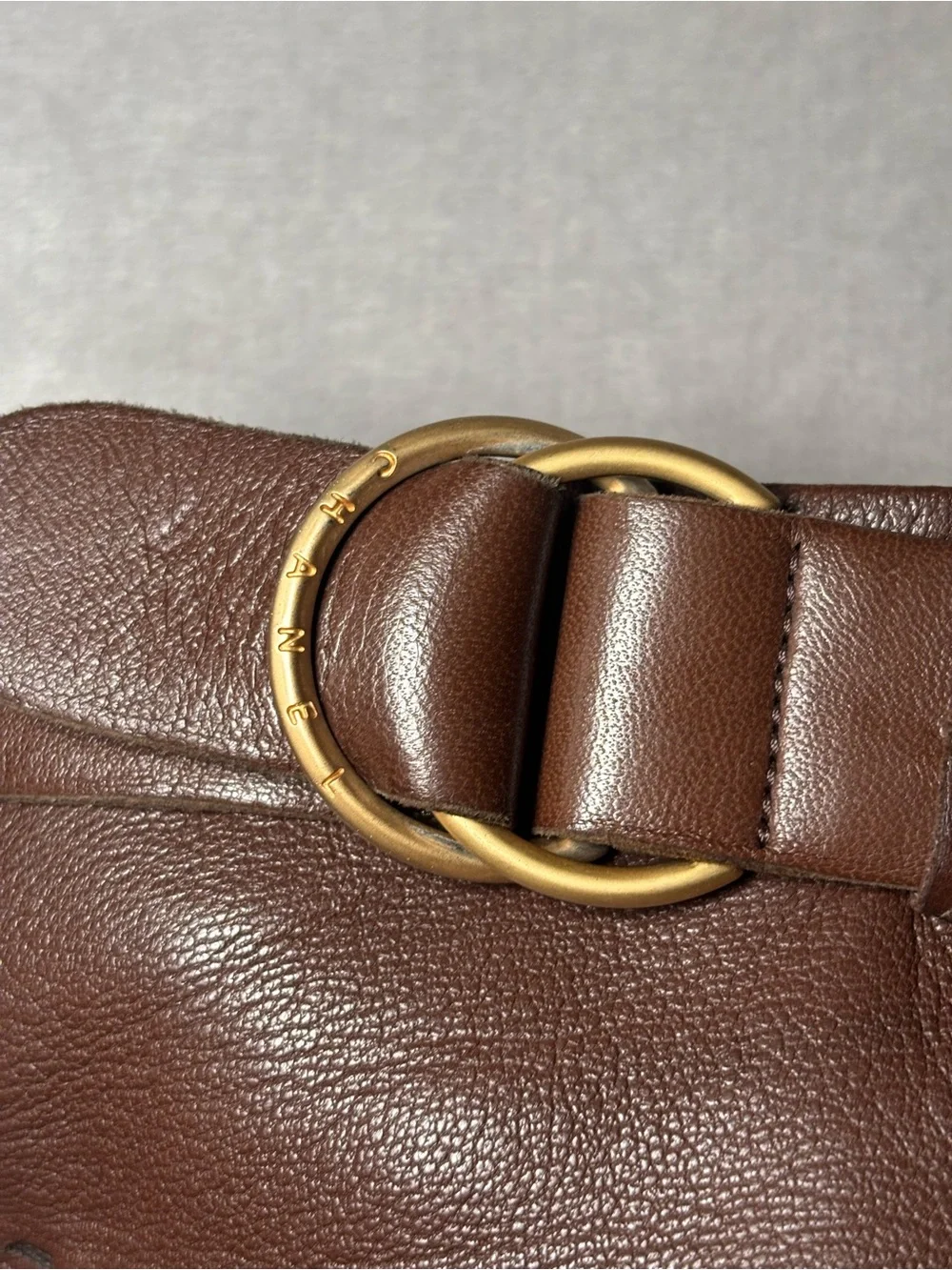 Chanel Vintage Interlocking CC Logo Brown Boots